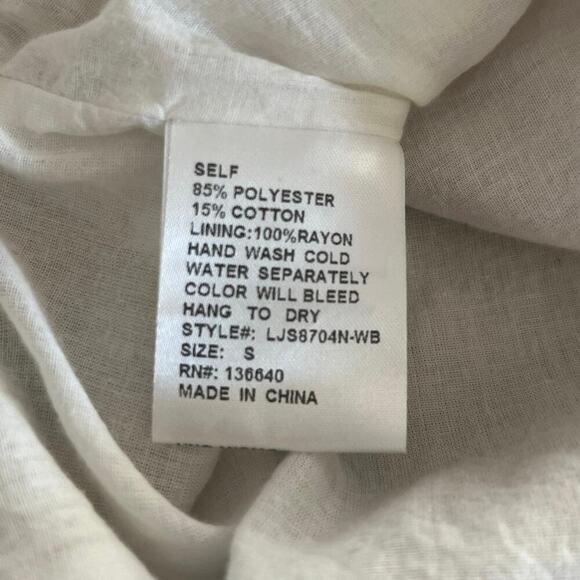 L’atiste Striped Crisscross Tie Front Romper Small Ruffle Hem Sleeveless Zipper - Picture 4 of 8